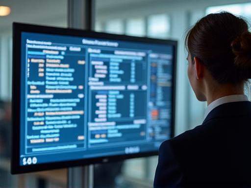 Recruteur analysant des profils sur un écran
